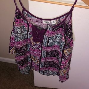 Cato short sleeve blouse